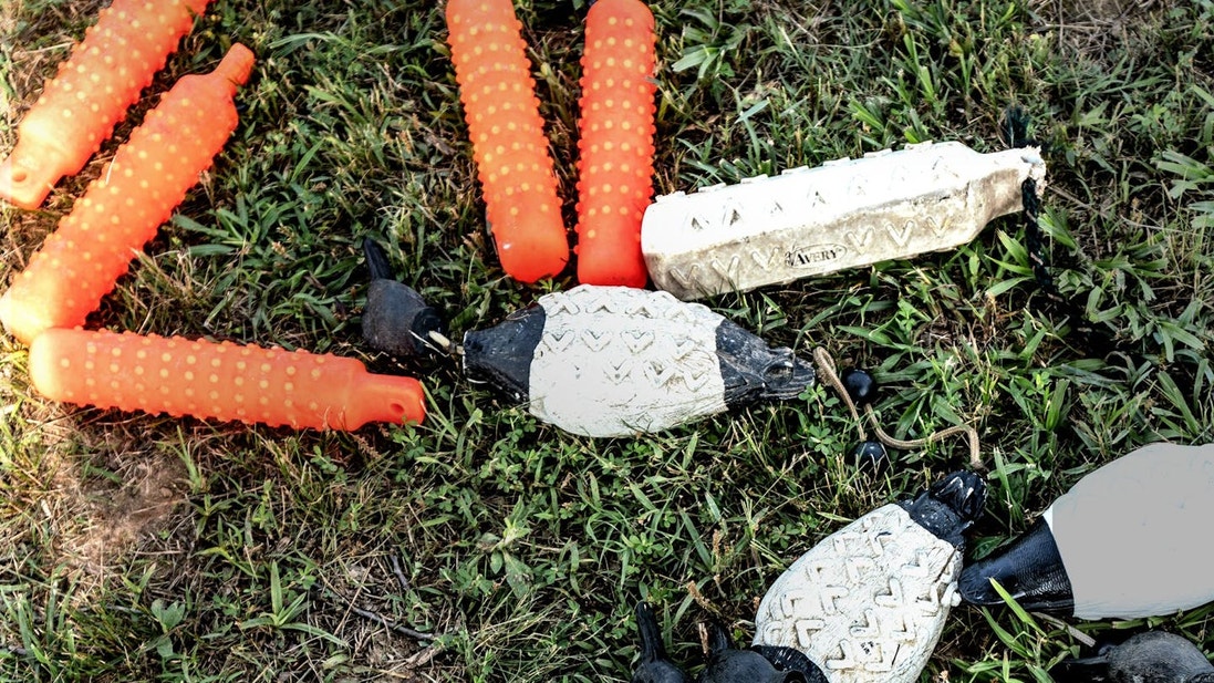 Herramientas de entrenamiento en el césped